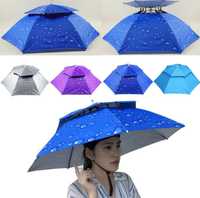 Зонтик для головы. Шапка зонтик для голову