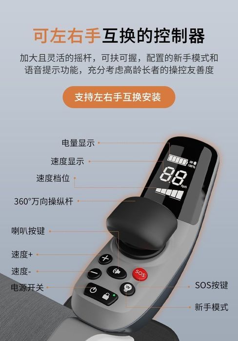 Инновационная умная электрическая коляска с Bluetooth управлением! Blu