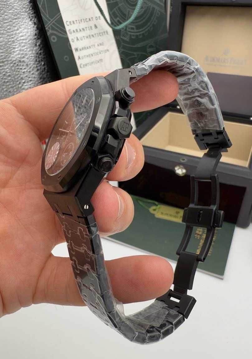 audemars piguet royal oak chronograph black