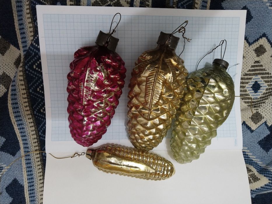 Игрушки ёлочные, СССР - одним лотом