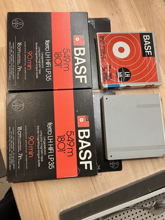 Benzi magnetofon BASF noi, sigilate