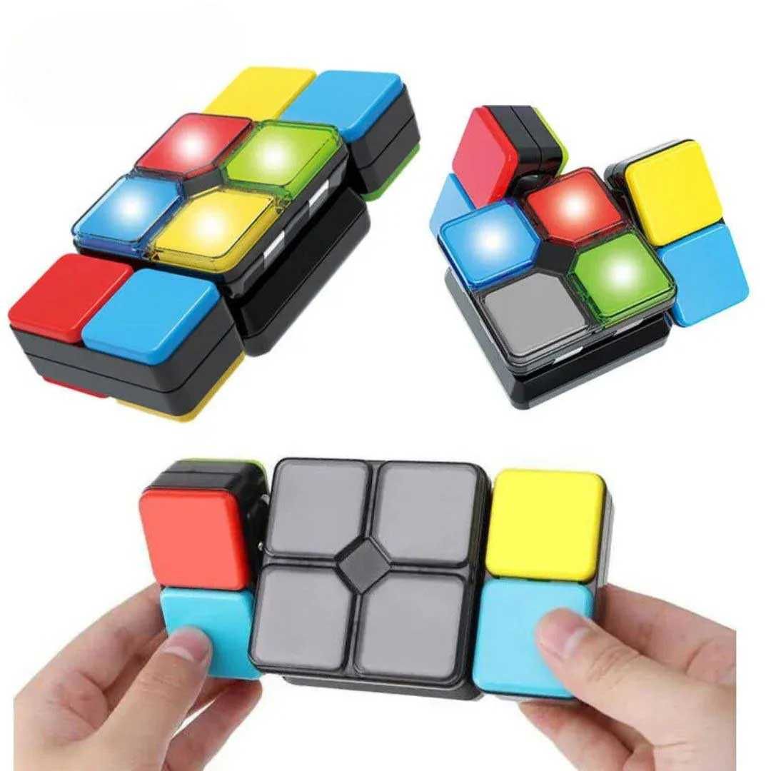 Интерактивно кубче на Рубик с 4 игри, музика и LED светлини