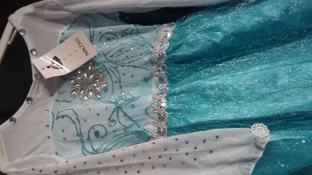Rochie rochita Elsa Frozen NOUA 2,3,4,5, 6,7,8,9 ani