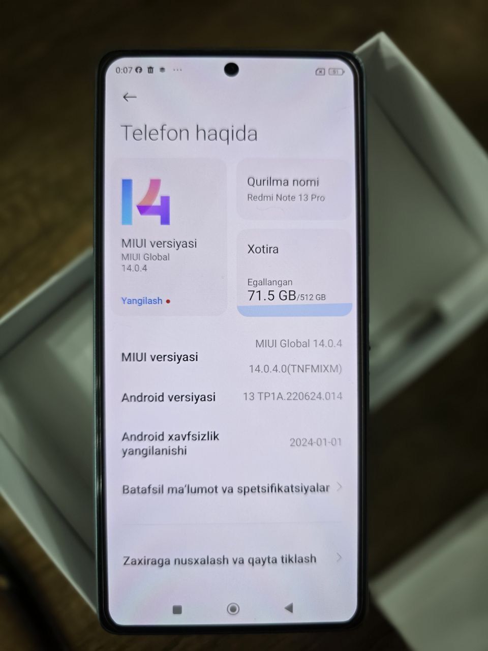 Redmi 13 pro 512