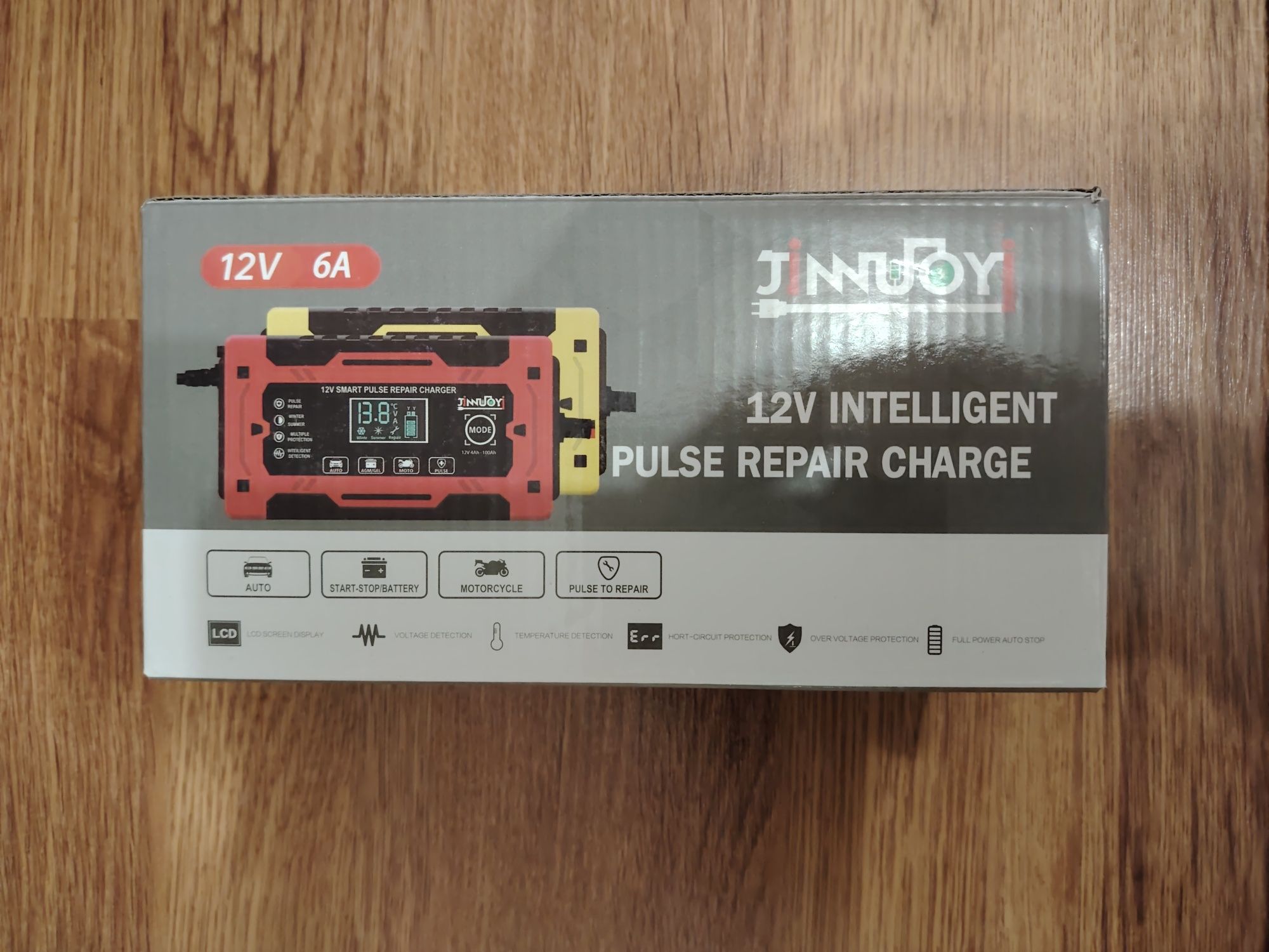 1 2V 6А Интелигентно зарядно устройство за акумулатор