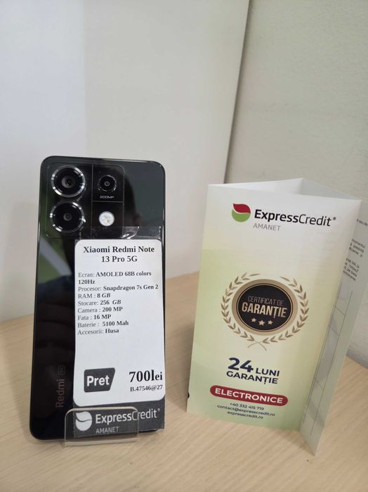 Xiaomi Redmi Note 13 Pro 5G (AG27 b.47546)-Garantie 2 ani