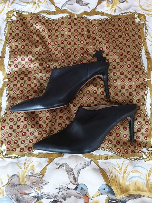 Saboti pantofi piele naturala H&M Zara Massimo Dutti Musette