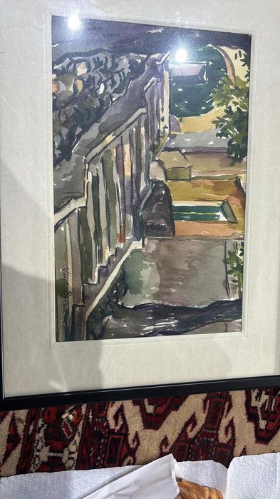 Tablou vechi, ulei, autor consacrat.