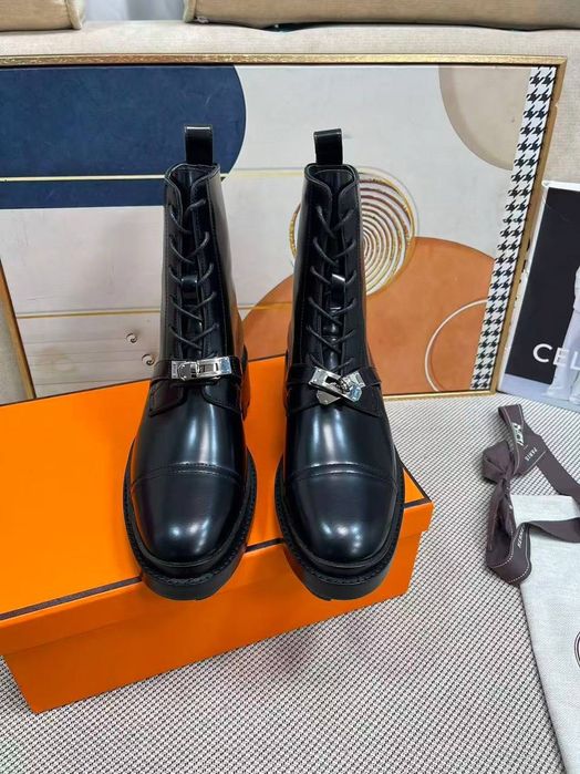 Ботуши кожени hermes есен/пролет