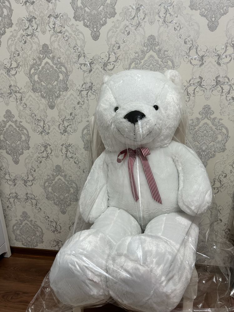 Мягкая игрушка большой белый медведь