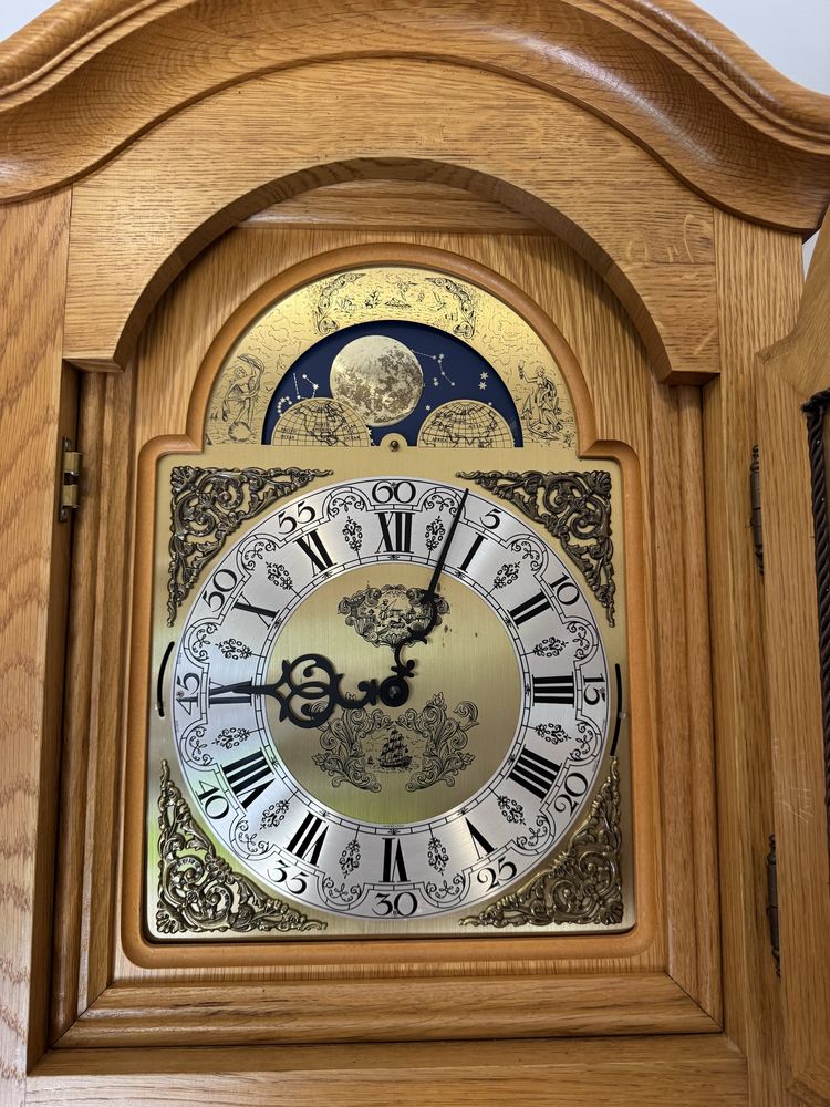 Ceas Podea//Pendul//Interclock//Fazele Lunii//Stejar