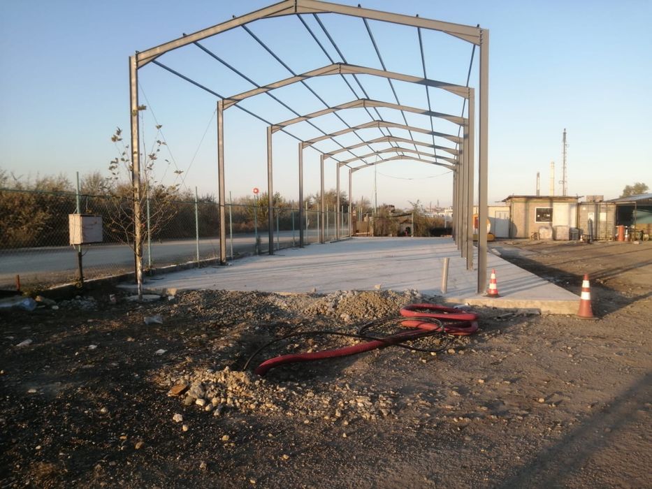 Hala pe structura metalica pentru spalatorie 3 piste