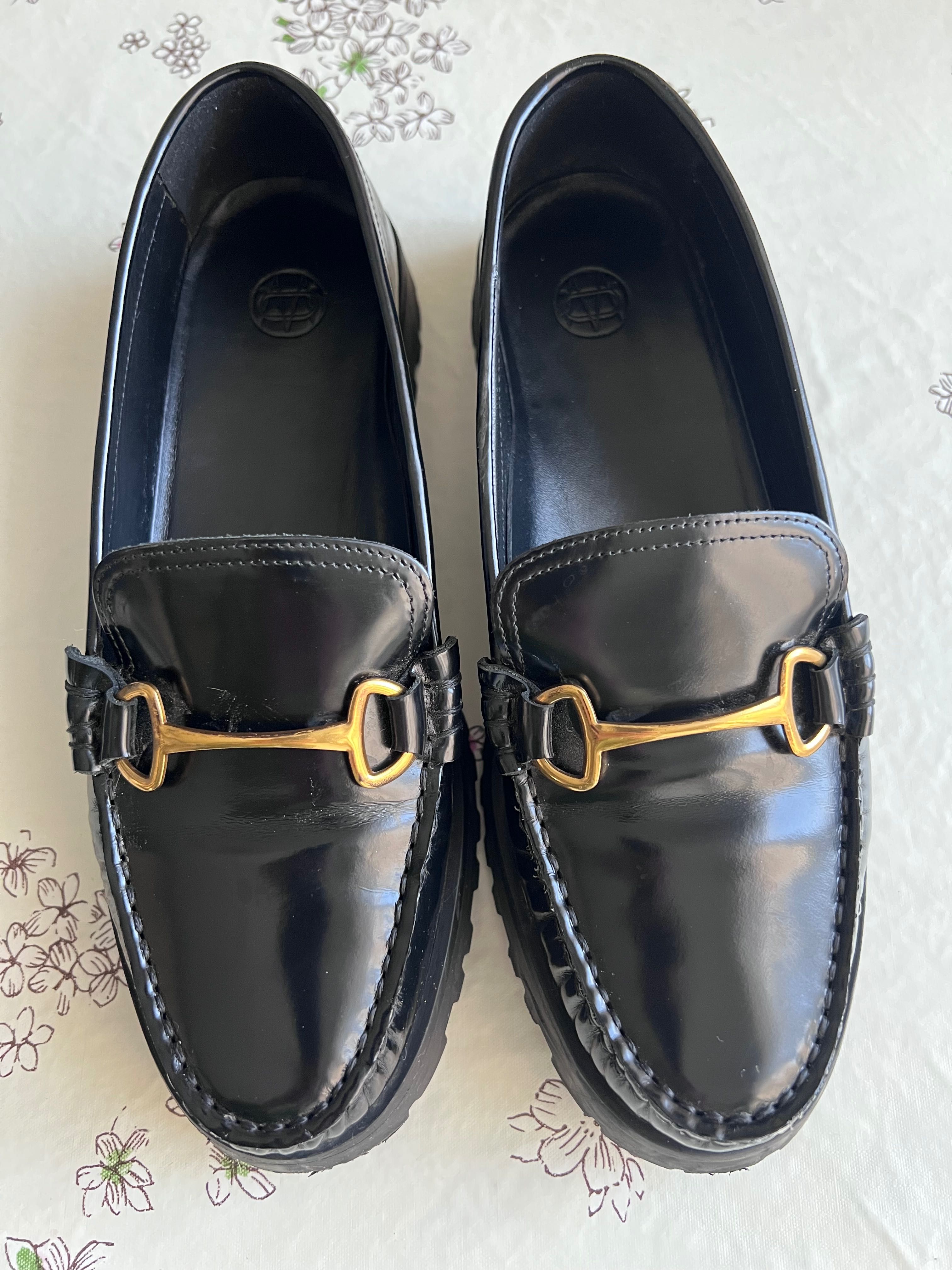 Кожени лоуфъри Massimo Dutti, р-р 38