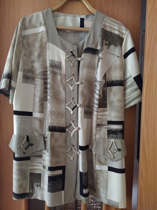 Брючный костюм летний, двойка праздничная