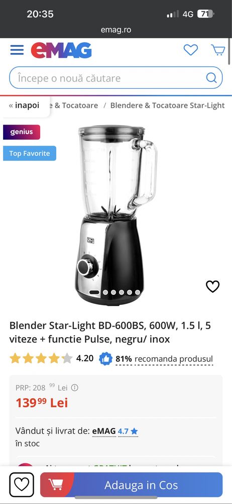 Blender Star-Light BD-600BS