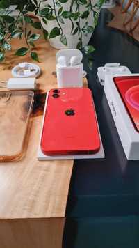 iPhone 12, red, 128 GB, impecabil, airpods