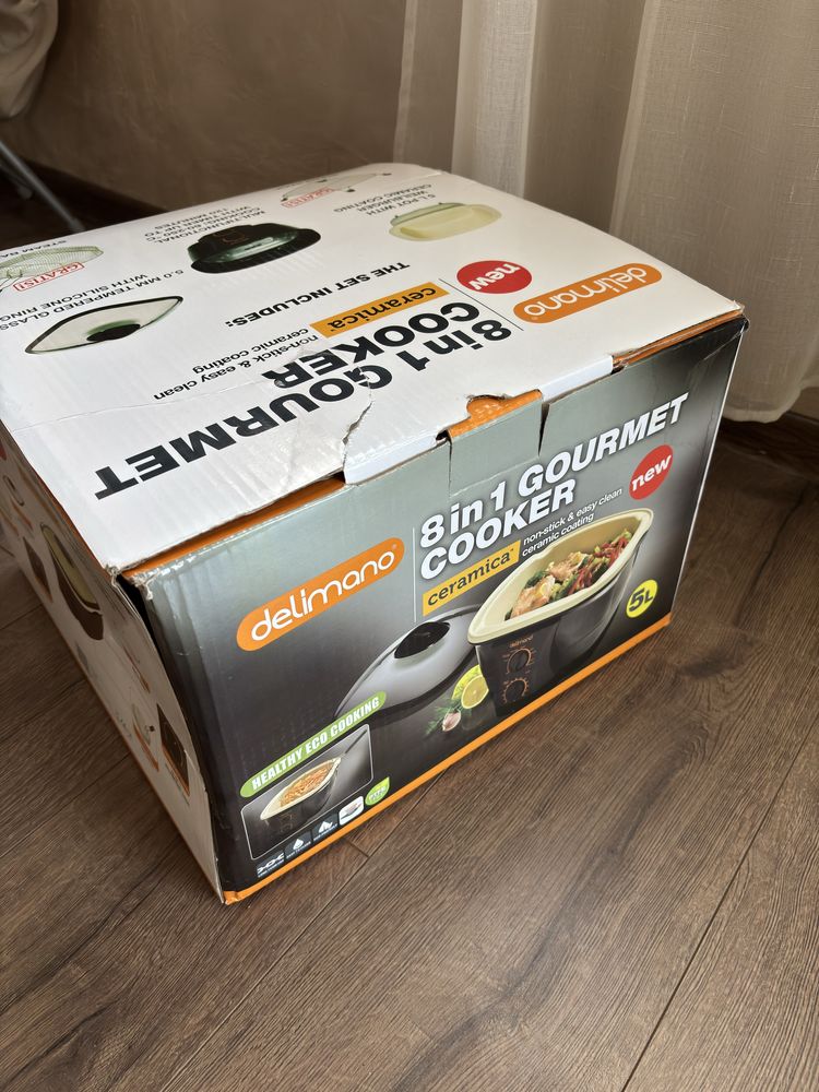 Делимано гурме кукър 8 в 1 delimano gourmet cooker 8 in 1