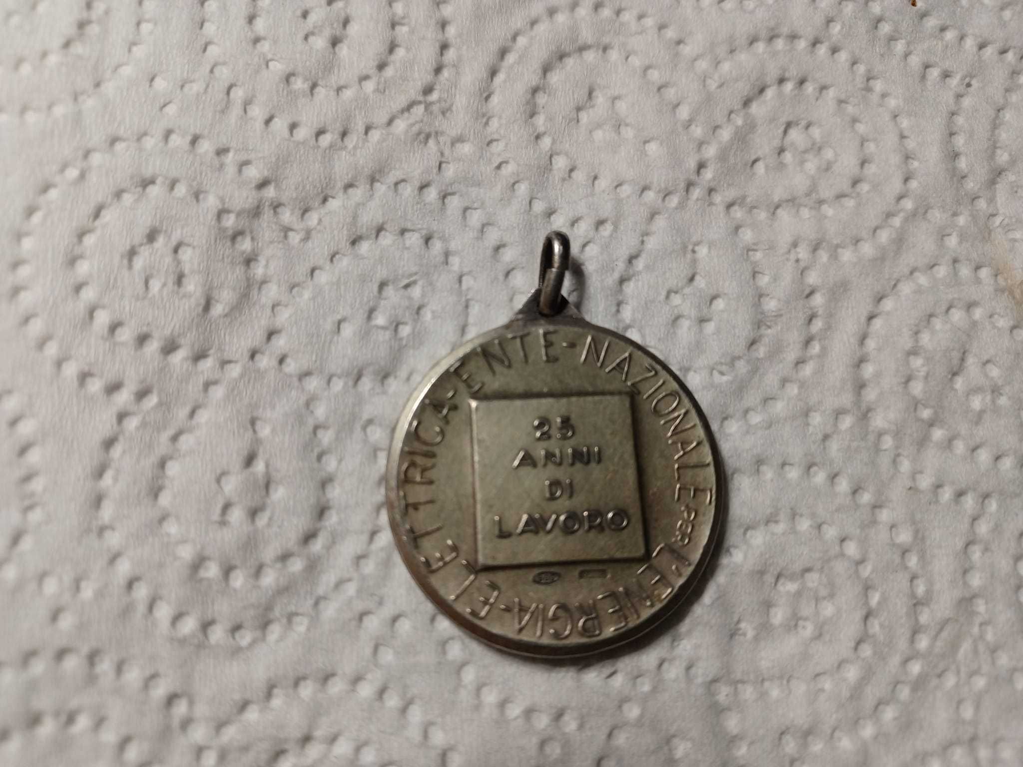 Medalie argint vintage 25 de ani de munca