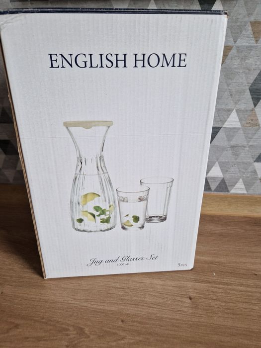 Set carafa limonada si pahare Enghlish Home