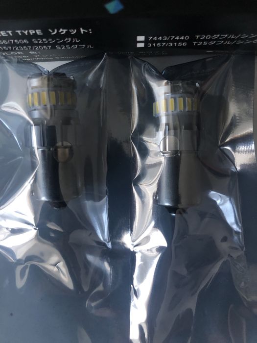 Set 2 Becuri LED, P21W 12v Alb Rece Cip CanBus NOI