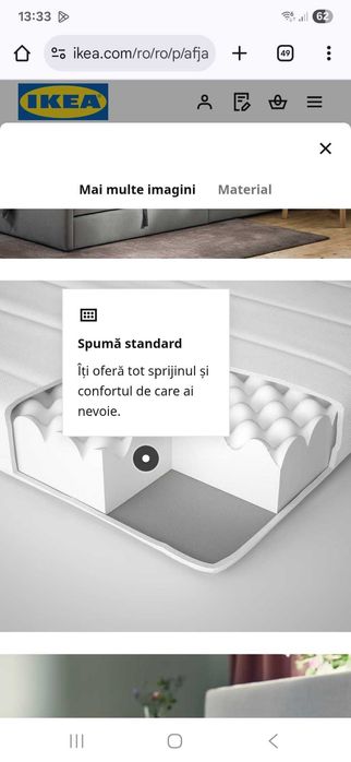 Pat cu saltele IKEA