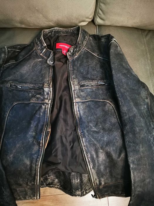 Geaca din piele moto Kenvelo