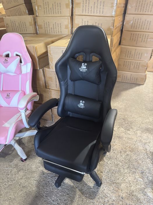 Scaun Gaming Negru piele ecologica-NOU