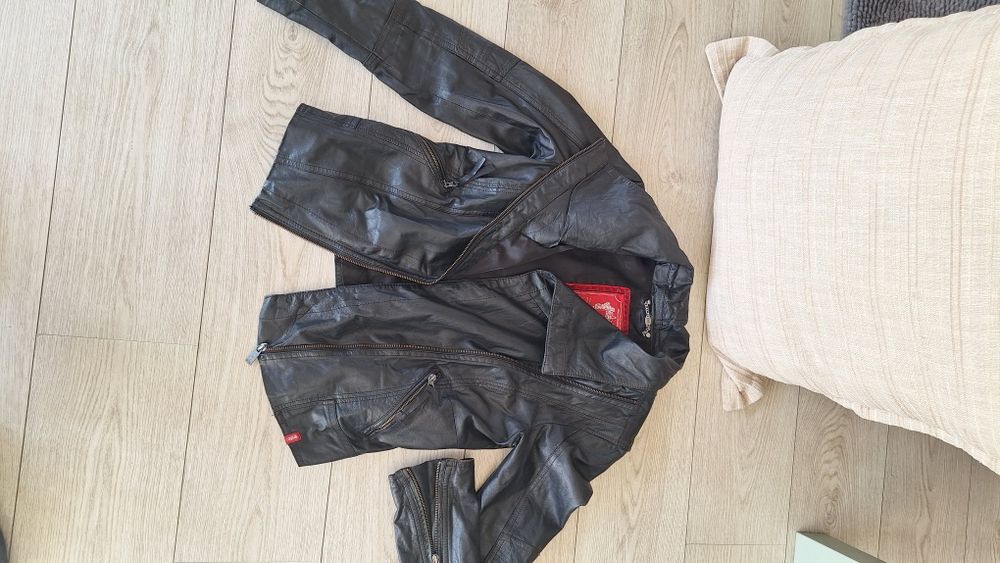 Якета естествена кожа M-L