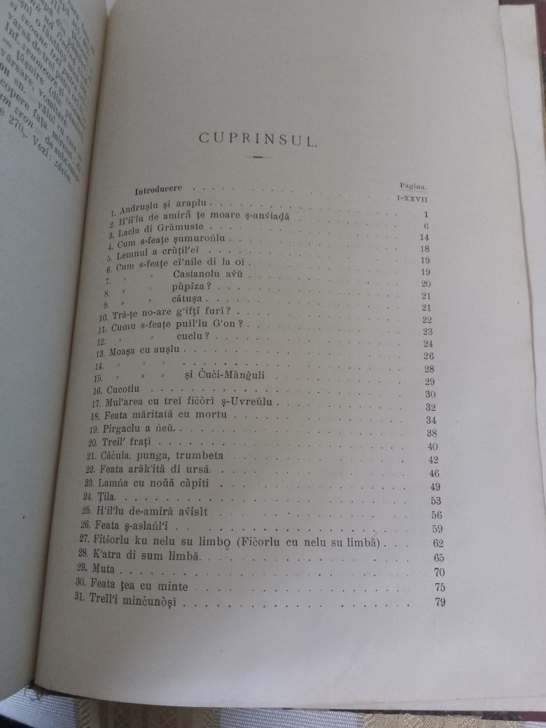 Raritate bibliofilă, Basme aromâne și glosar, 1905, legătura este bună