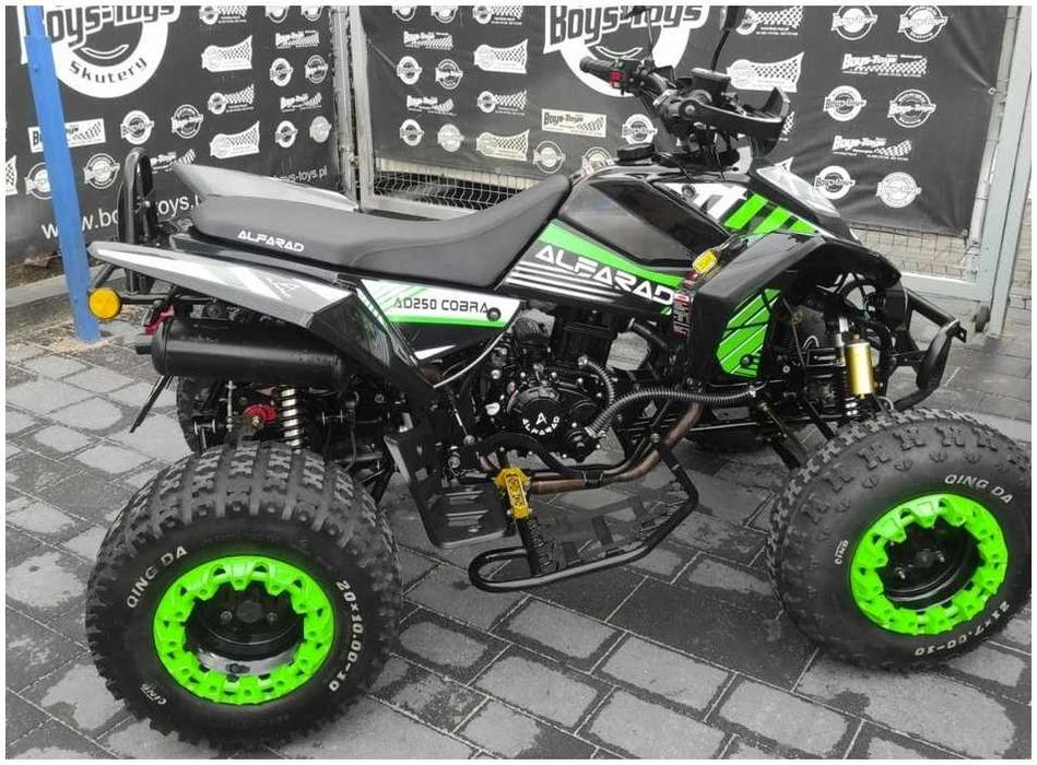 ATV Quad 250cc, Alfarad Cobra, Injectie manuală 4+1 roţi 10" Rate TBI