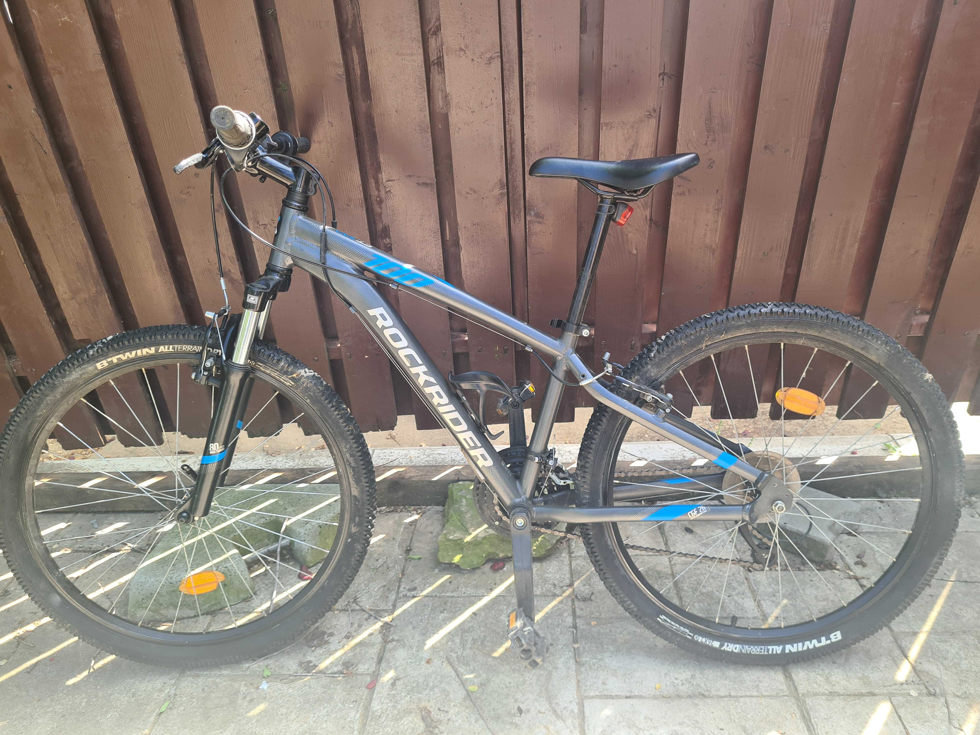 Bicicleta RockRider ST 100 MTB gri cadru XS 26"