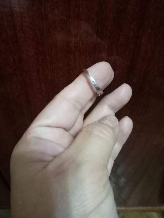 Мужское серепрянное кольцо с цирконом размер 21