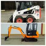 Miniexcavator bobcat utilaje constructii închiriem