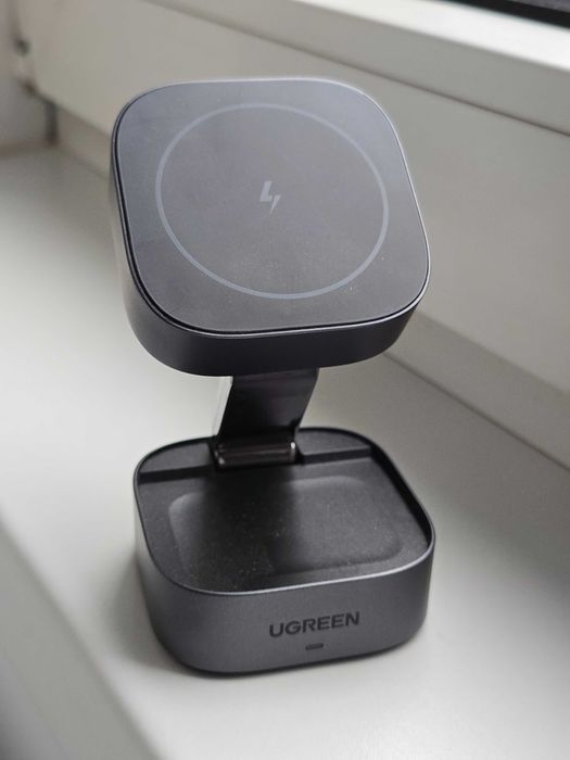 Incarcator wireless 3 in 1, Ugreen, Negru