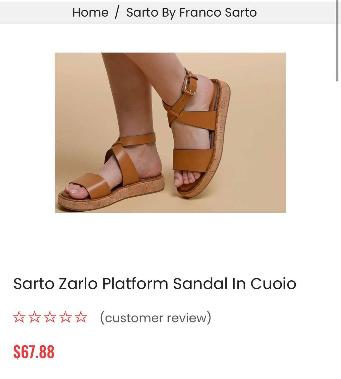 Кожени сандали от Franco Sarto