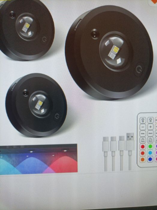 Spot RGB reancarcabila cu telecomanda