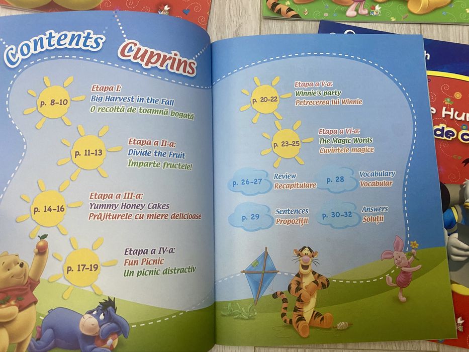 Set 5 carti Disney English -noi