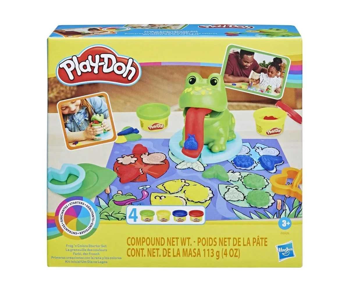 НОВ Мек пластелин PLAY DOH Динозавър Жаба Моделин ОРИГИНАЛЕН