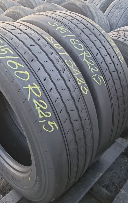 2 Anvelope Semperit Directie 315/60 R22.5 impecabile DOT 3423.