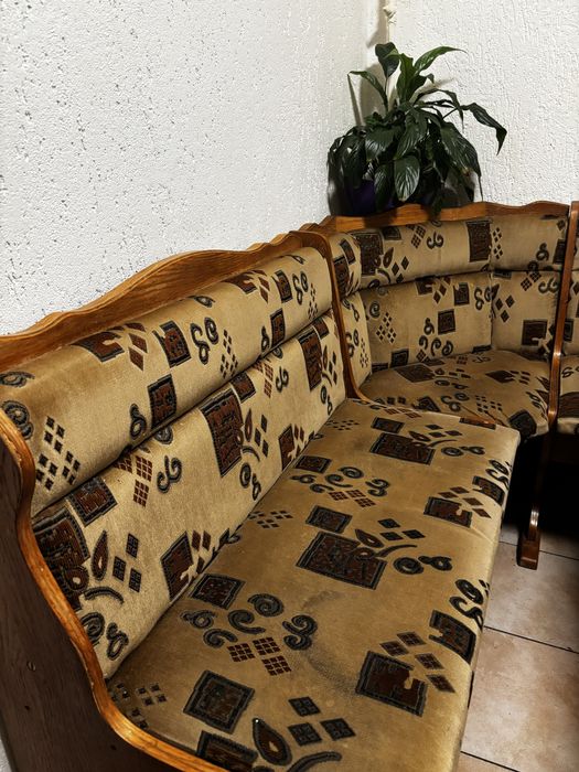 Vand coltar bucatarie+masa din lemn