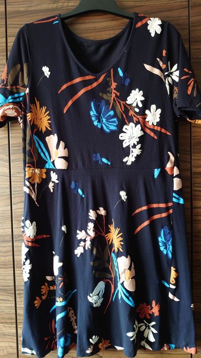Rochie de vara cu flori M din bumbac, elastan