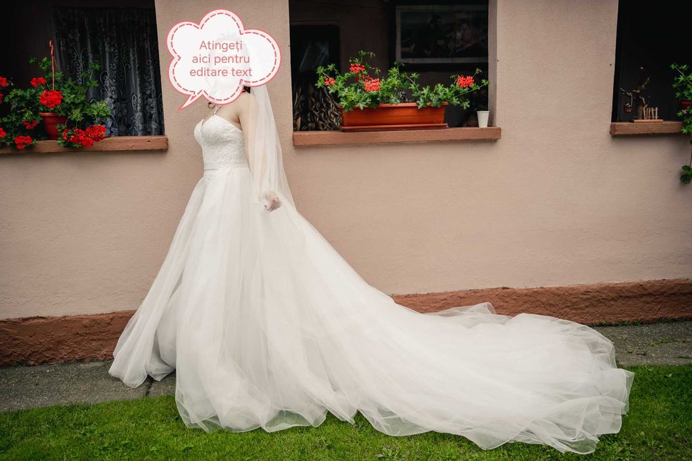 Vând rochie de mireasă 2 în 1