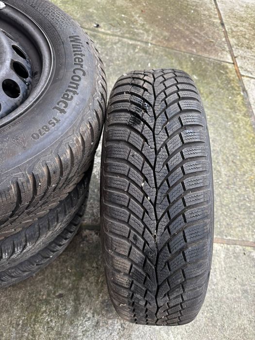 Roți cu cauciucuri de iarnă CONTINENTAL-Dimensiuni: 195/65 R 15 T