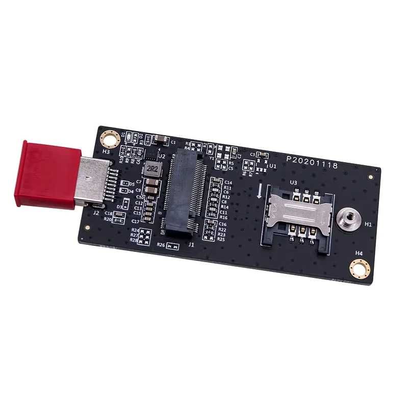 Adaptor modul 3G 4G LTE WWAN la USB M2 Key B NGFF modul SIM la usb