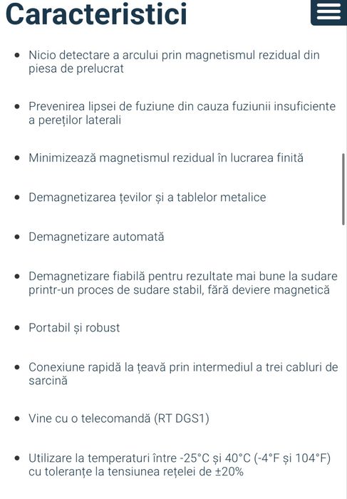 Aparat de demagnetizare a materialului sudurii EWM Degauss 600 /600 a