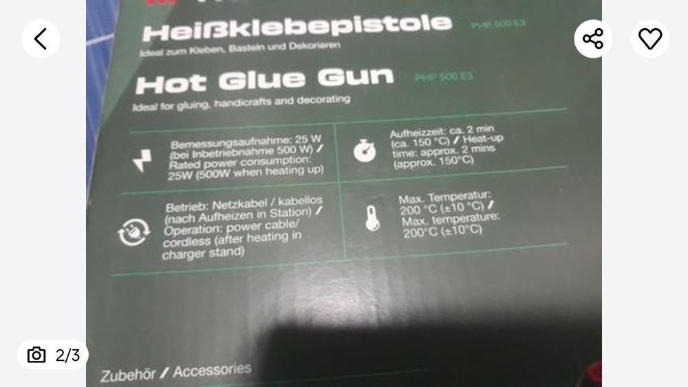 Pistol de lipit cu plastic parkside