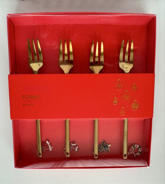 Коледни вилици + коледни лъжички
