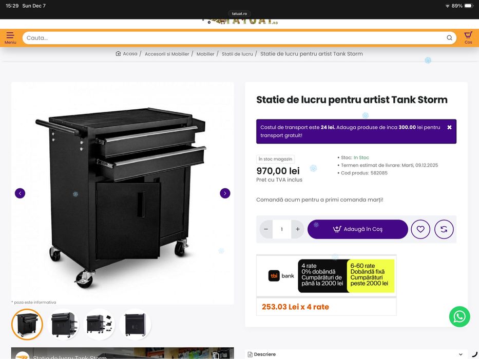 Statie tatuat mobila