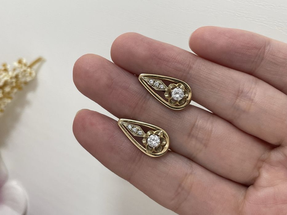 Серьги золотые 585пр