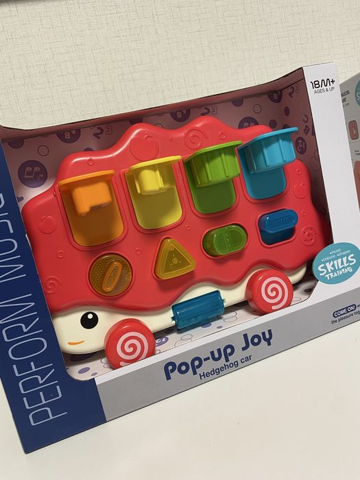 Занимателно таралежче - POP UP играчка, изскачащи животни